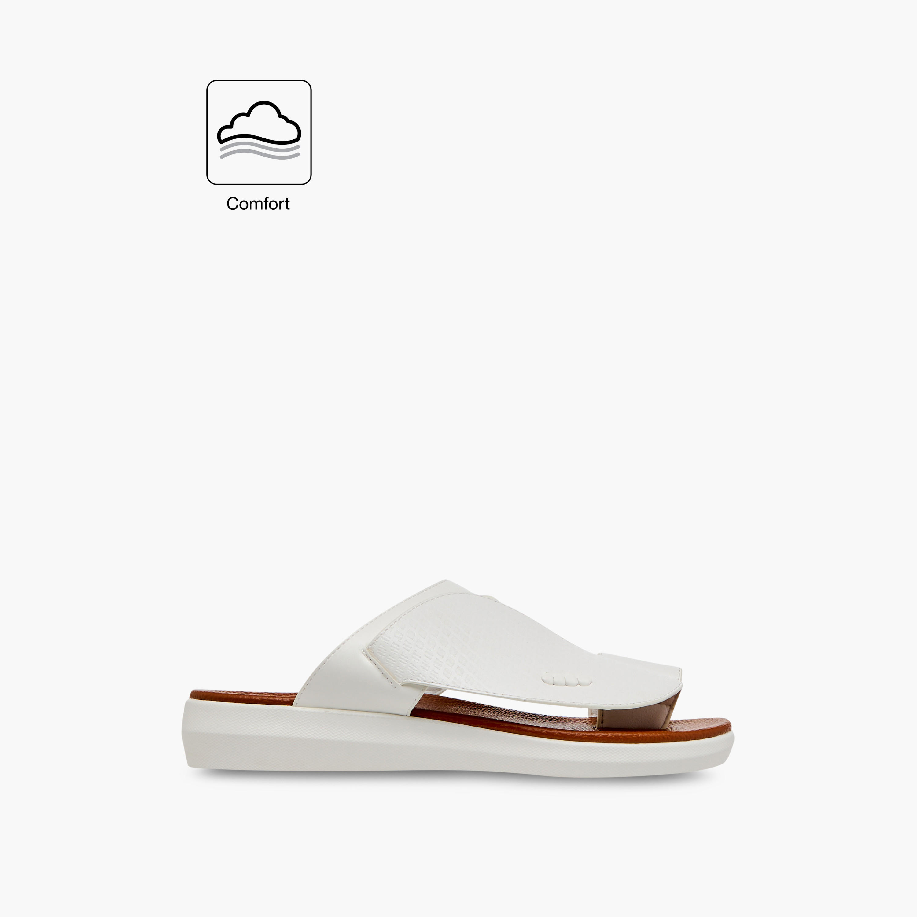 صندل عربي مريح سهل الارتداء بارز الملمس بحلقة إصبع من إل بي إل من شو إكسبريس-men-shoes-sandals-image-2