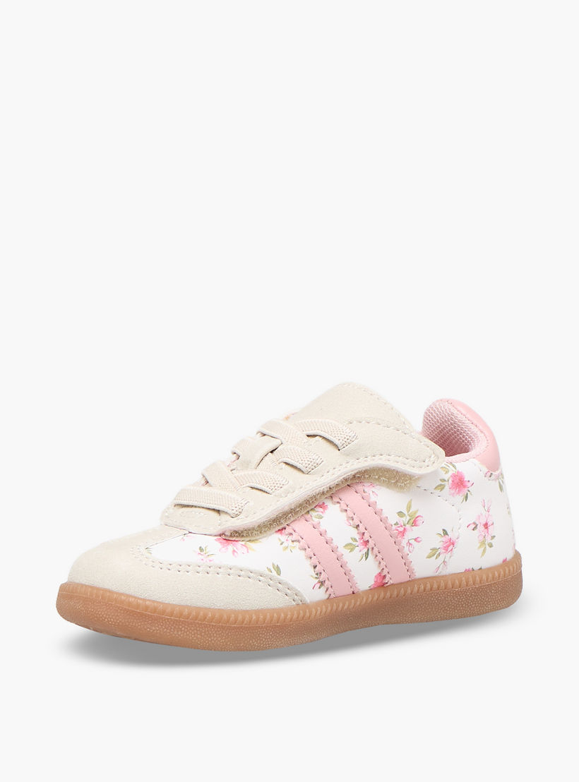 Barefeet Girls Printed Hook & Loop Ankle Sneakers-girls-shoes-sneakers-image-4