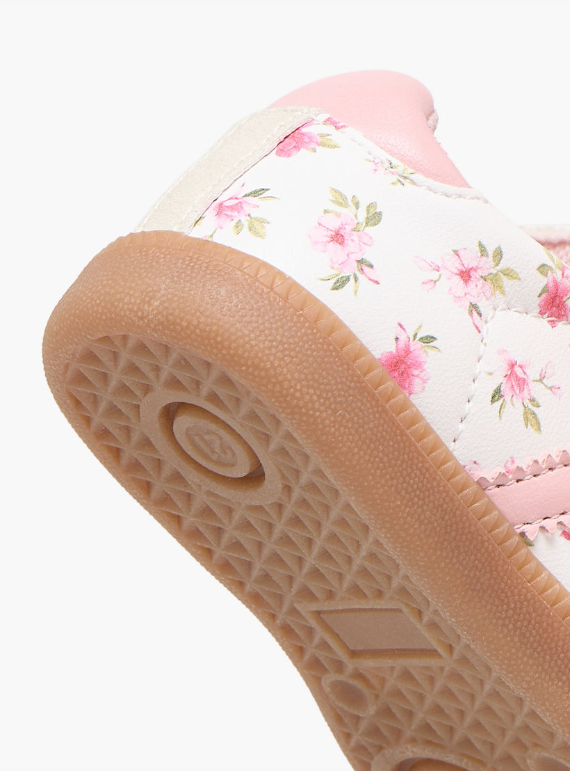 Barefeet Girls Printed Hook & Loop Ankle Sneakers-girls-shoes-sneakers-image-8