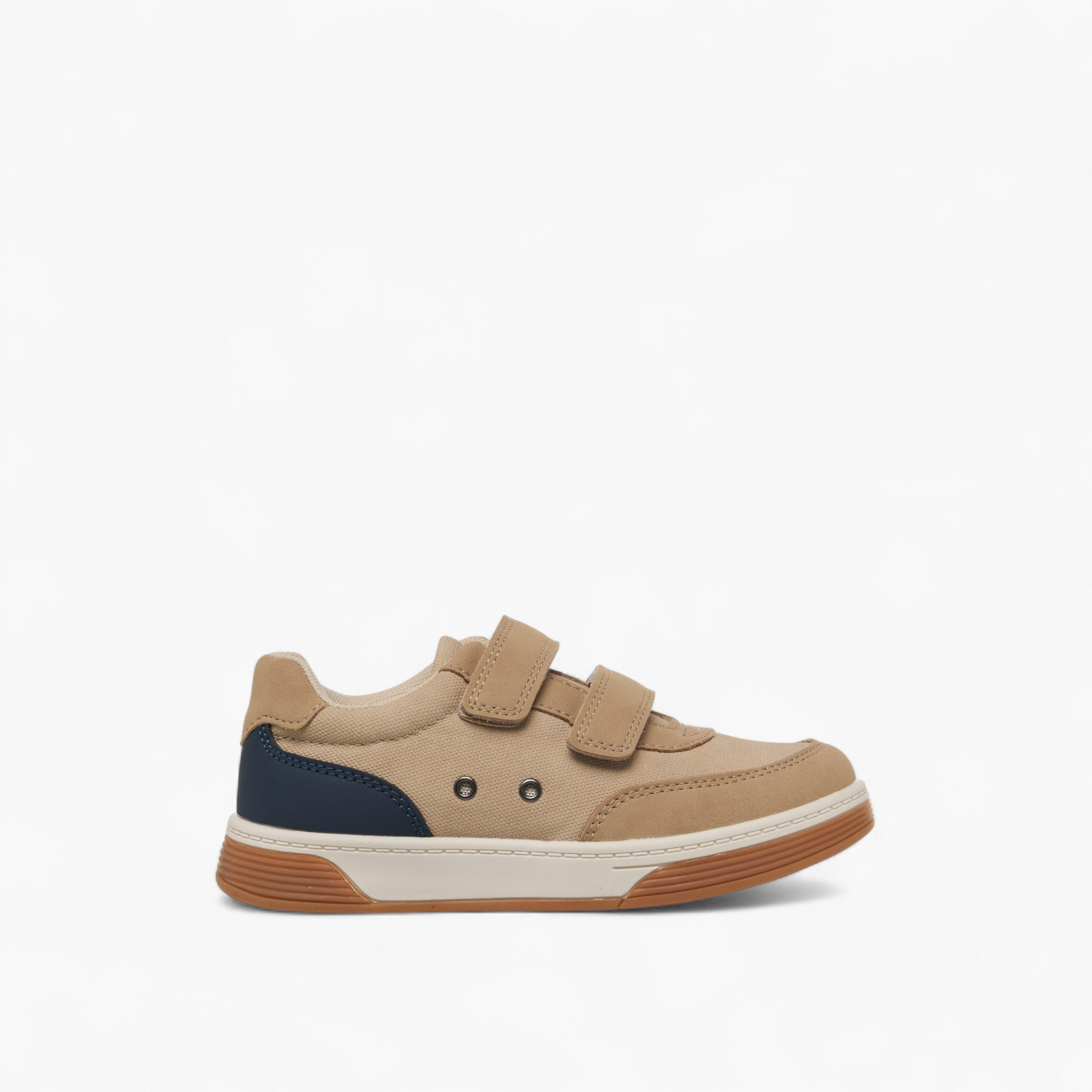 Juniors Colourblock Sneakers with Hook and Loop Closure-boys-shoes-sneakers-image-3