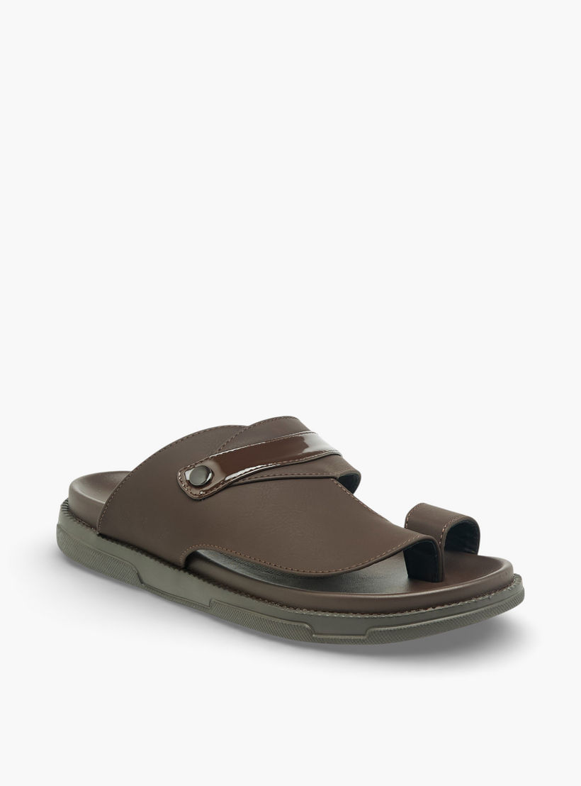 Al Waha Men Toe Loop Detail Arabic Sandals-men-shoes-sandals-image-2