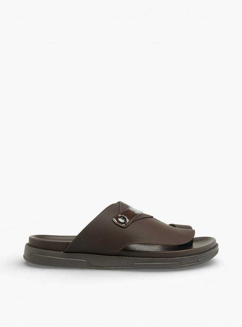Al Waha Men Toe Loop Detail Arabic Sandals-men-shoes-sandals-image-3