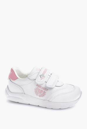 حذاء مدرسي بشريط إغلاق لاصق وطبعات شعار للبنات من بابلوسكي - 203907-girls-shoes-maryjanes-image-1