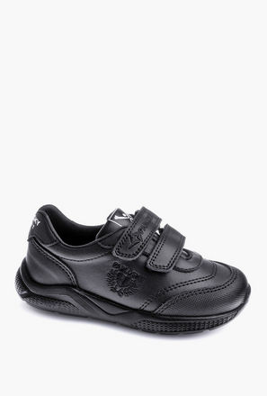 Pablosky Girls' Logo Print School Shoes with Hook and Loop Closure - 203910-Y-girls-shoes-schoolshoes-image-1