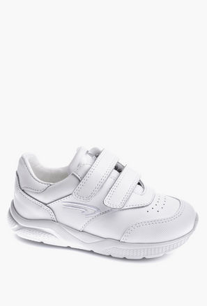 Pablosky Girls' Logo Print School Shoes with Hook and Loop Closure - 204100-J-girls-shoes-schoolshoes-image-1
