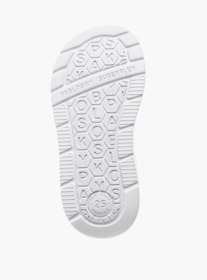 Pablosky Girls' Logo Print School Shoes with Hook and Loop Closure - 204100-J-girls-shoes-schoolshoes-image-8