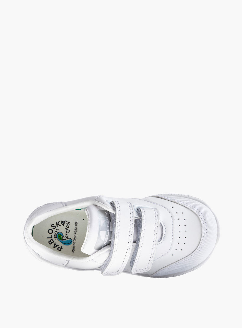 Pablosky Girls' Logo Print School Shoes with Hook and Loop Closure - 204100-J-girls-shoes-schoolshoes-image-4