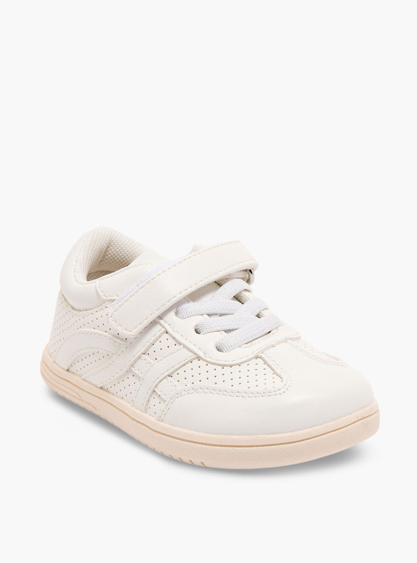 Barefeet Boys Perforated Hook & Loop Ankle Sneakers-boys-shoes-sneakers-image-2
