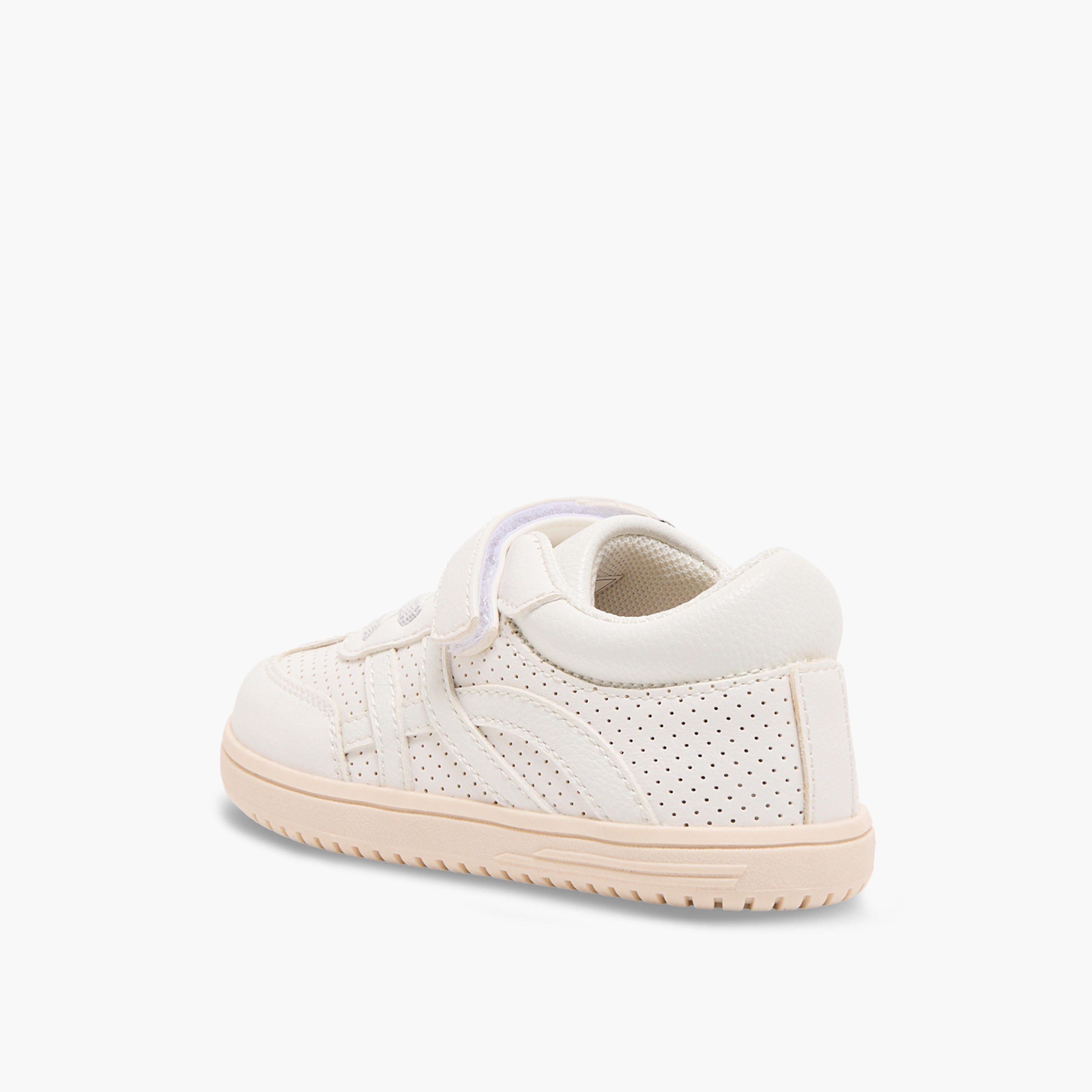 Barefeet Boys Perforated Hook & Loop Ankle Sneakers-boys-shoes-sneakers-image-5