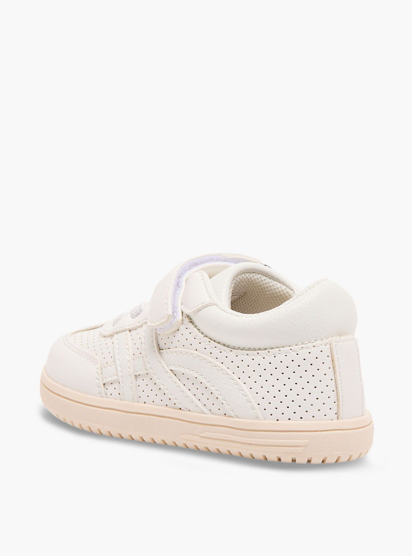 Barefeet Boys Perforated Hook & Loop Ankle Sneakers-boys-shoes-sneakers-image-5