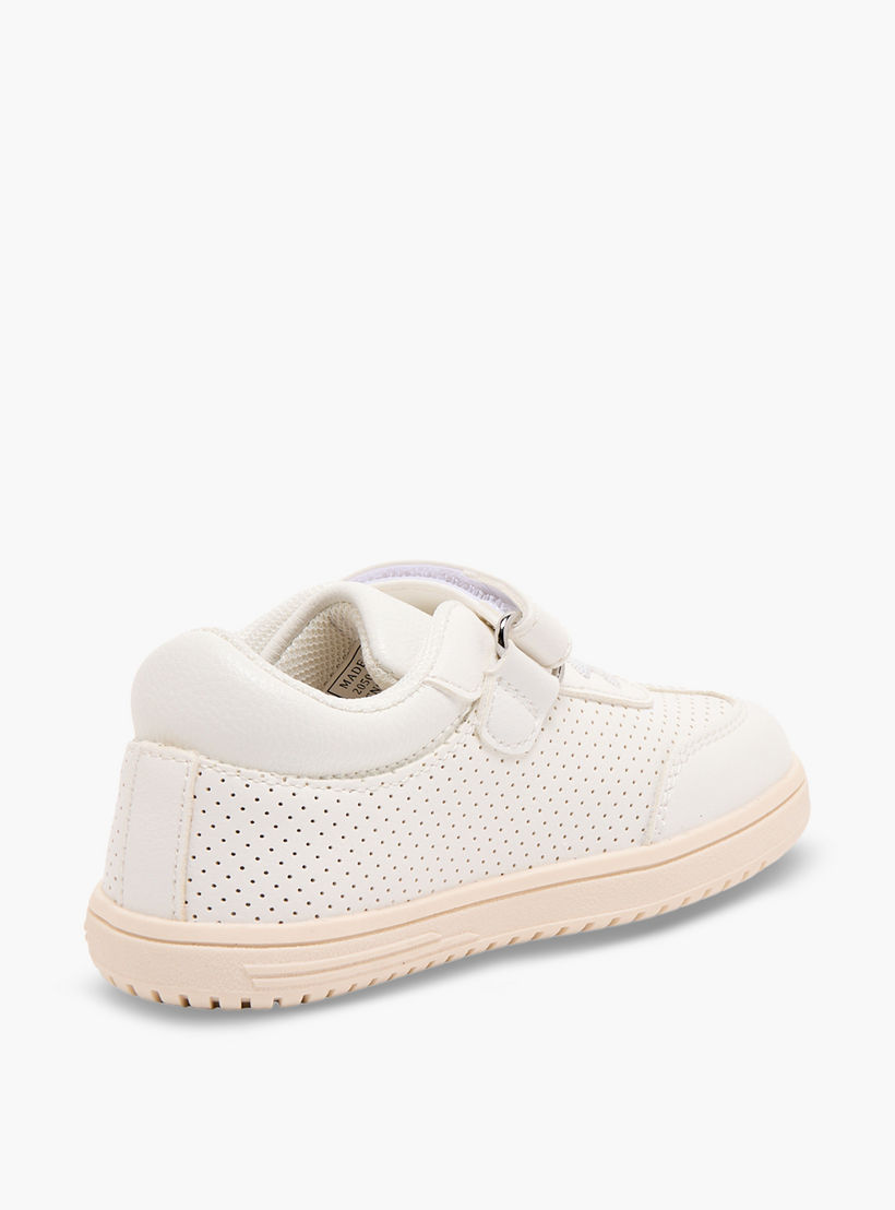 Barefeet Boys Perforated Hook & Loop Ankle Sneakers-boys-shoes-sneakers-image-6