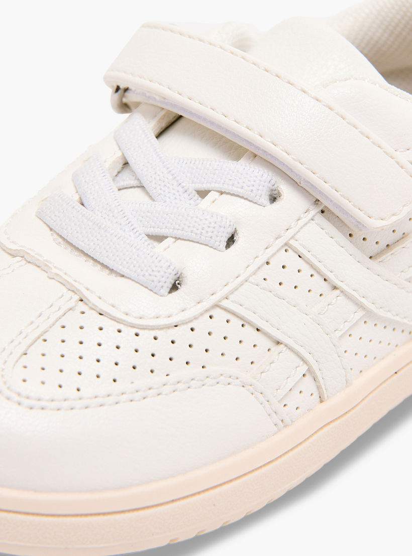 Barefeet Boys Perforated Hook & Loop Ankle Sneakers-boys-shoes-sneakers-image-7