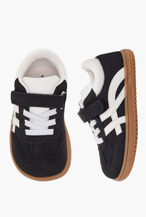 Barefeet Boys Panelled Hook & Loop Ankle Sneakers-boys-shoes-sneakers-image-1