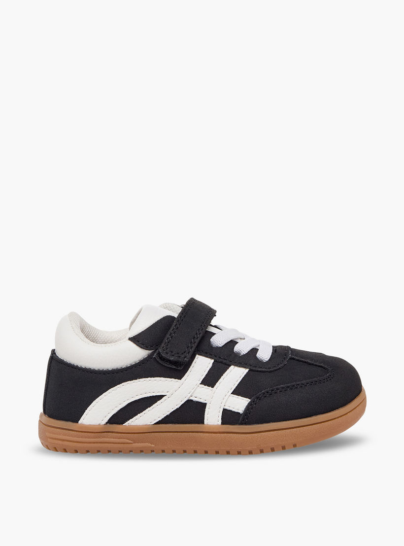 Barefeet Boys Panelled Hook & Loop Ankle Sneakers-boys-shoes-sneakers-image-3