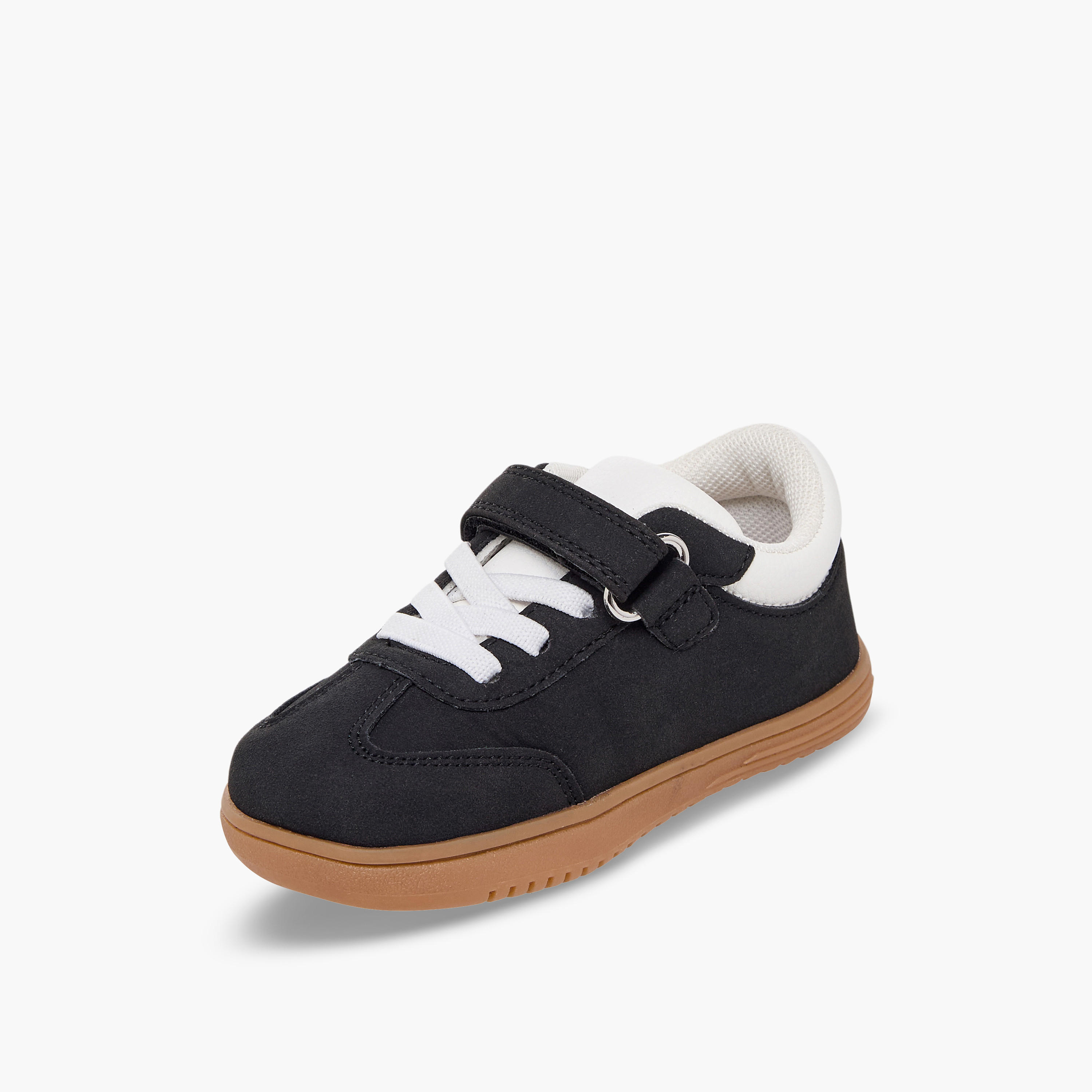 Barefeet Boys Panelled Hook & Loop Ankle Sneakers-boys-shoes-sneakers-image-4