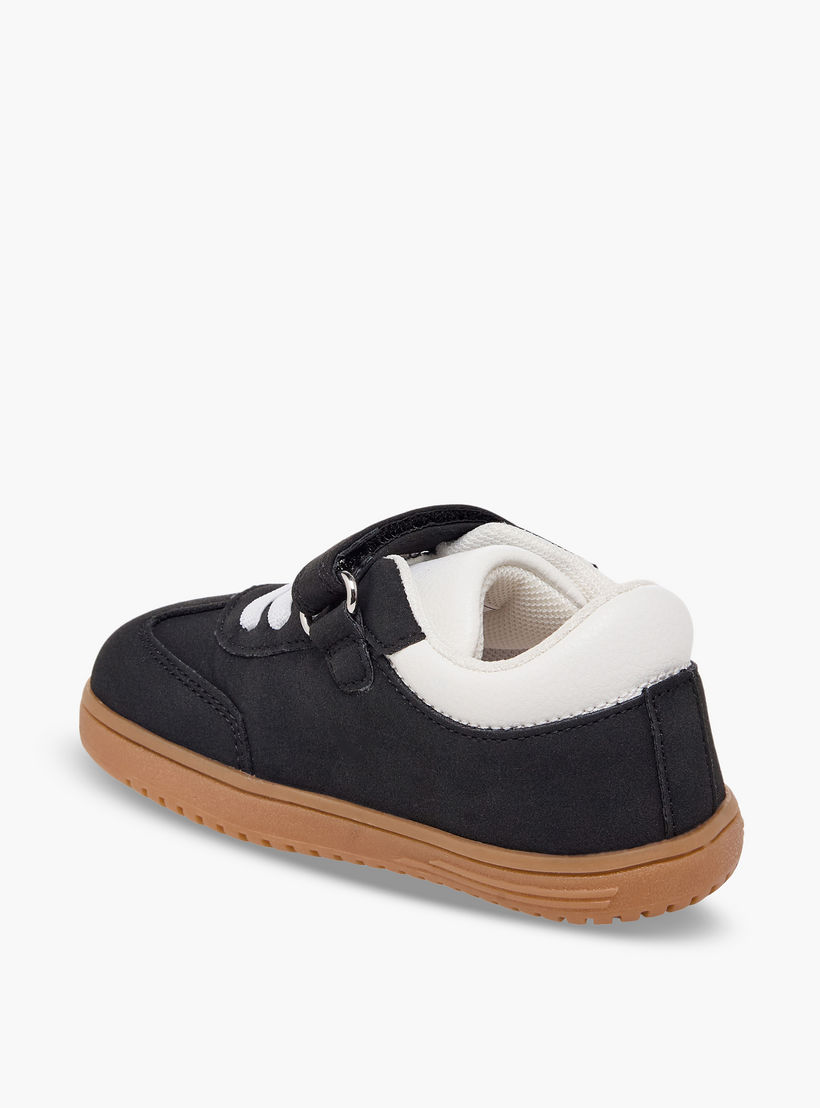 Barefeet Boys Panelled Hook & Loop Ankle Sneakers-boys-shoes-sneakers-image-5