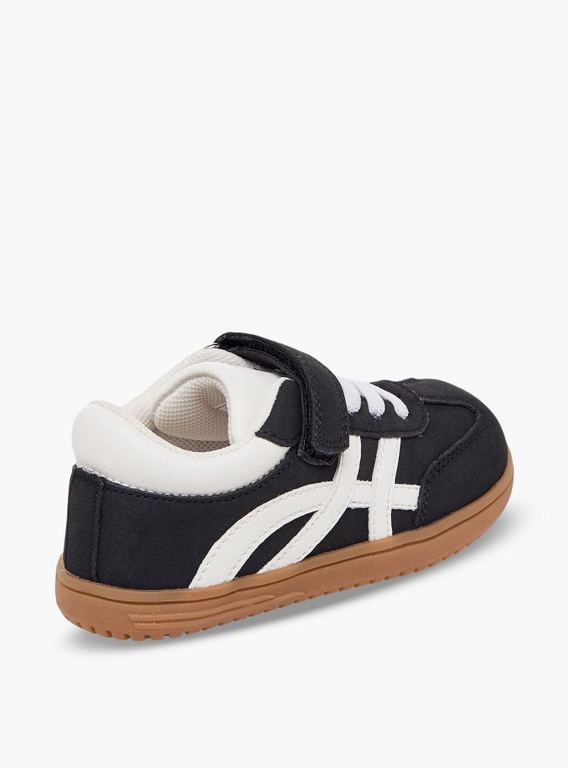 Barefeet Boys Panelled Hook & Loop Ankle Sneakers-boys-shoes-sneakers-image-6