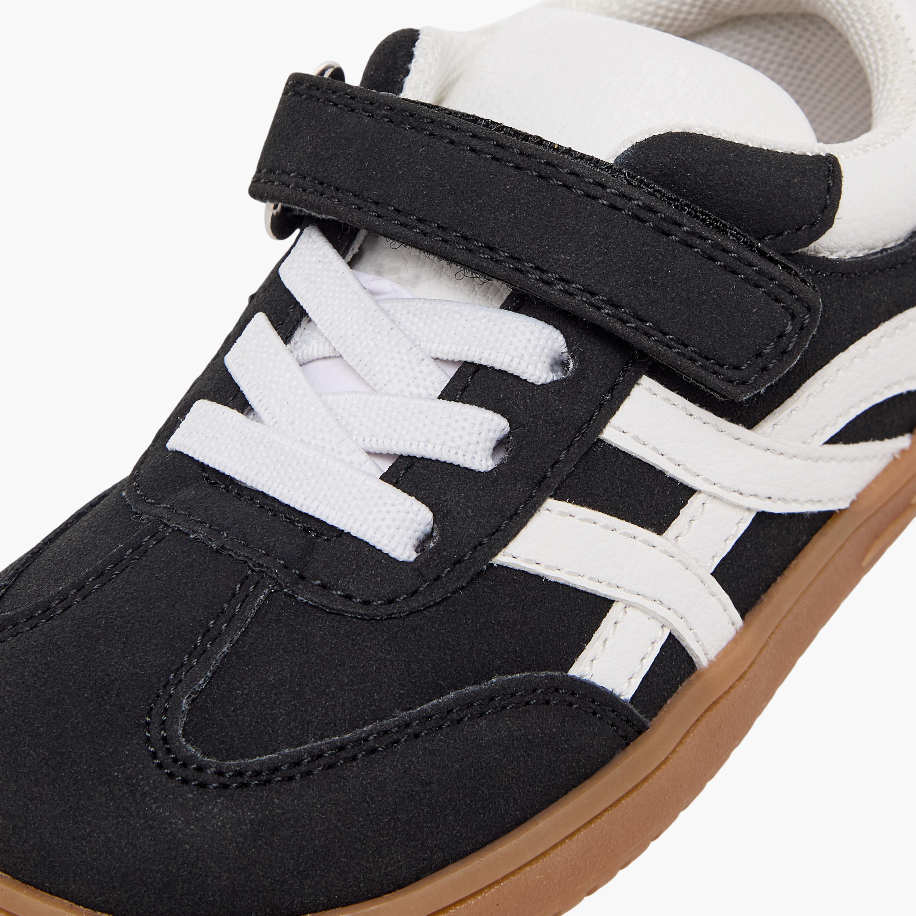 Barefeet Boys Panelled Hook & Loop Ankle Sneakers-boys-shoes-sneakers-image-7