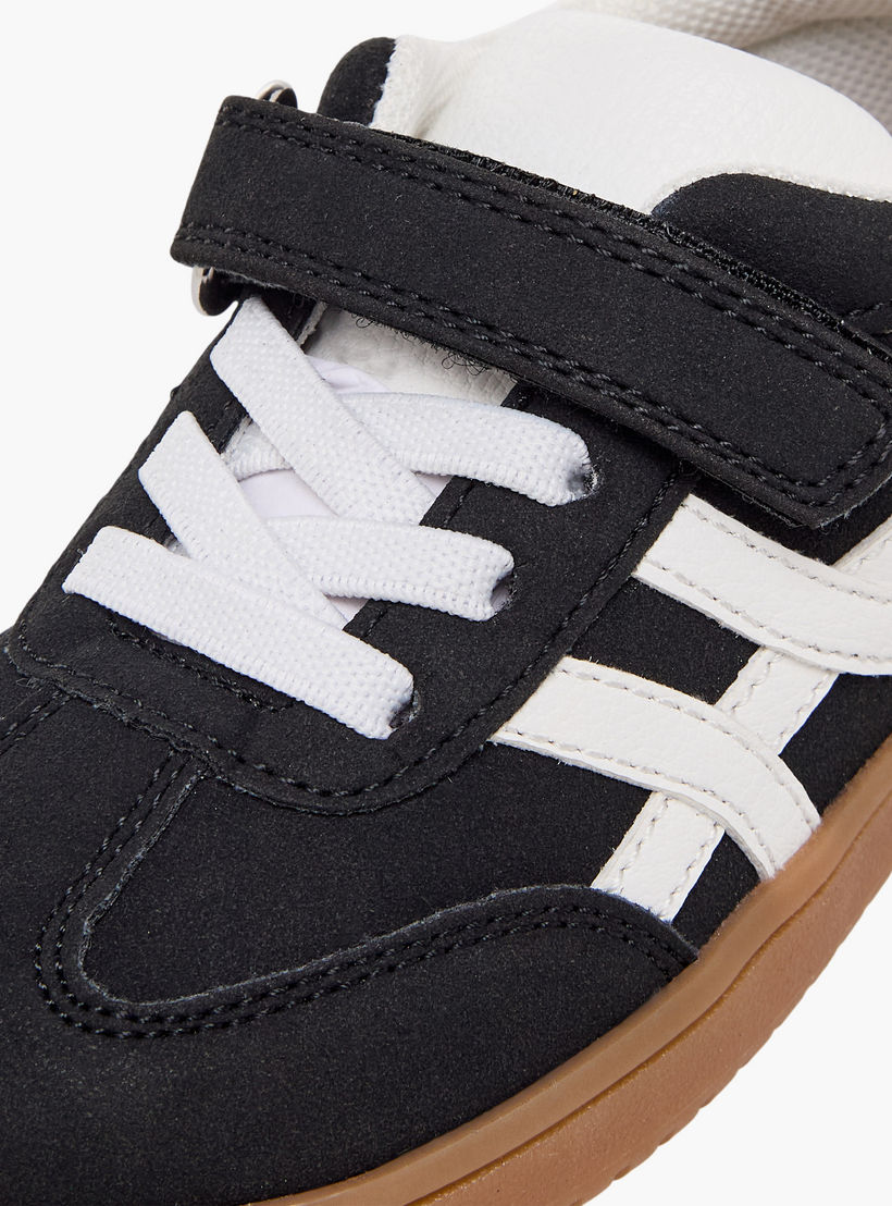 Barefeet Boys Panelled Hook & Loop Ankle Sneakers-boys-shoes-sneakers-image-7