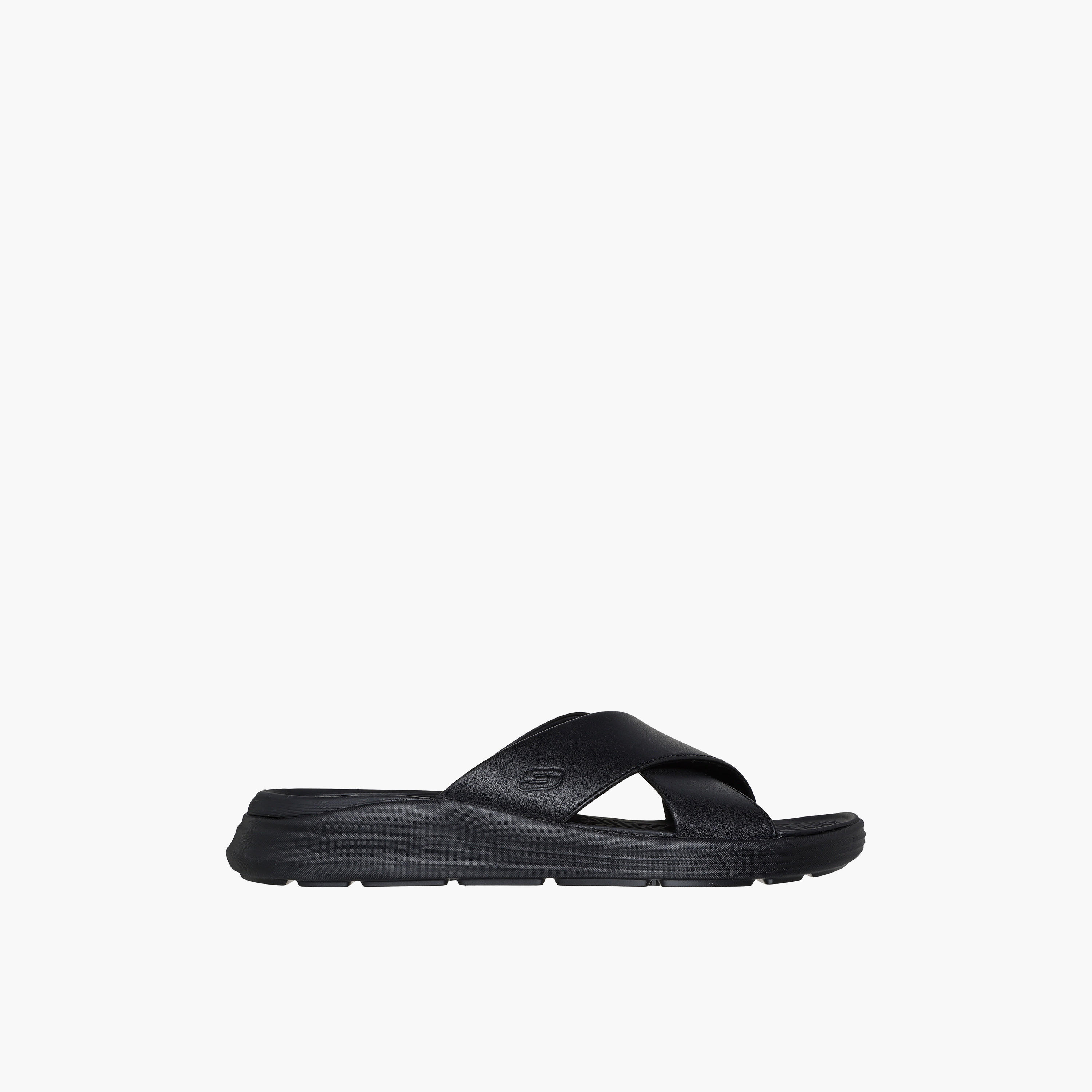 Skechers Men PROVEN SD Leather Cross Strap Sandals-sports-men-shoes-image-2