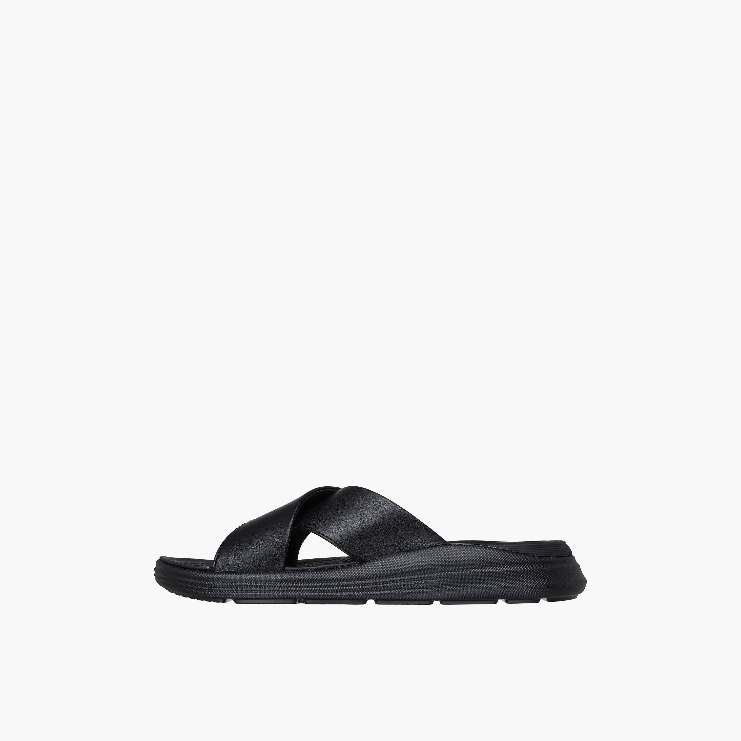 Skechers Men PROVEN SD Leather Cross Strap Sandals-sports-men-shoes-image-4