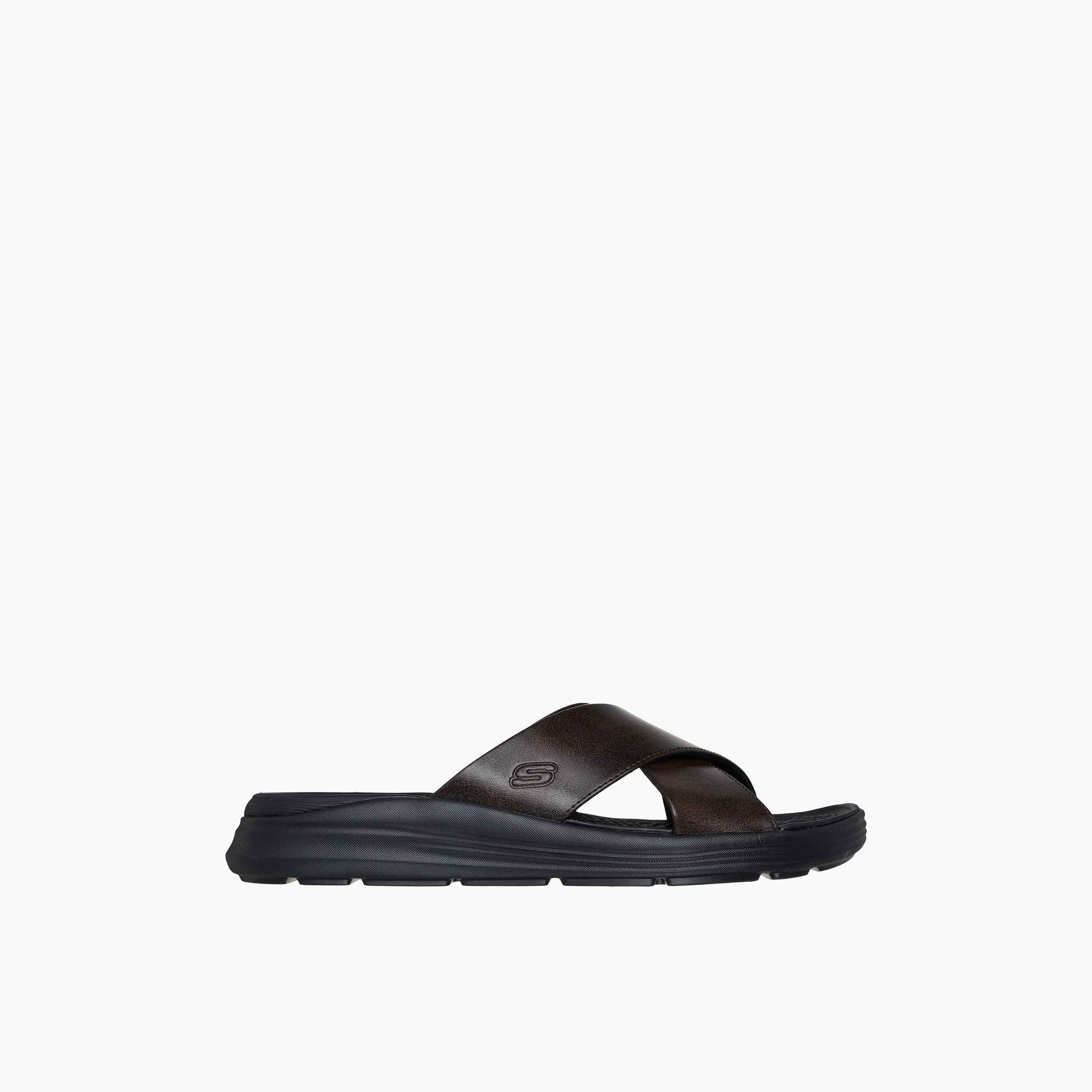 Skechers Mens Proven SD Leather Cross Strap Sandals-men-shoes-sandals-image-2