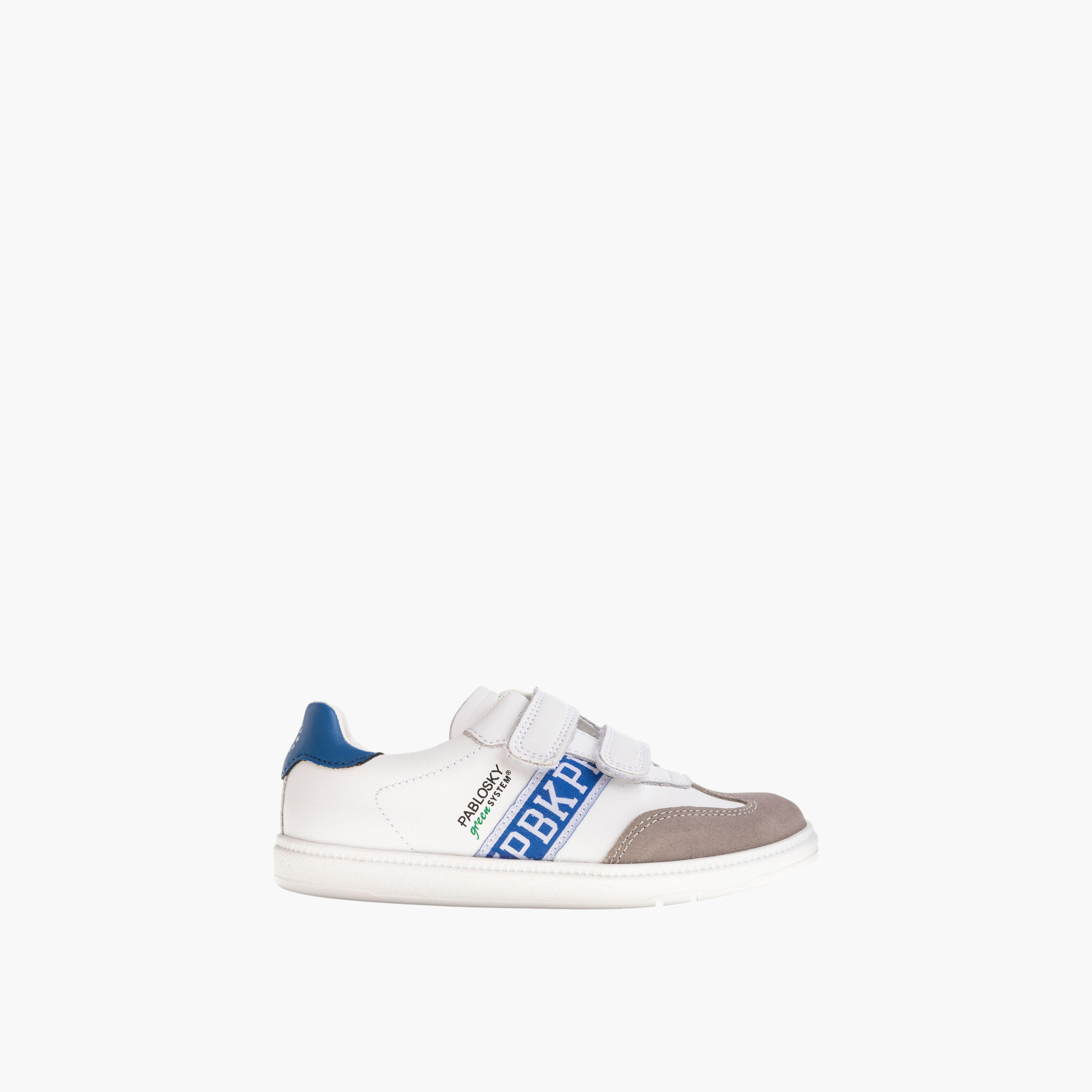 Pablosky Kids' Textured Sneakers with Hook and Loop Closure-boys-shoes-schoolshoes-image-2
