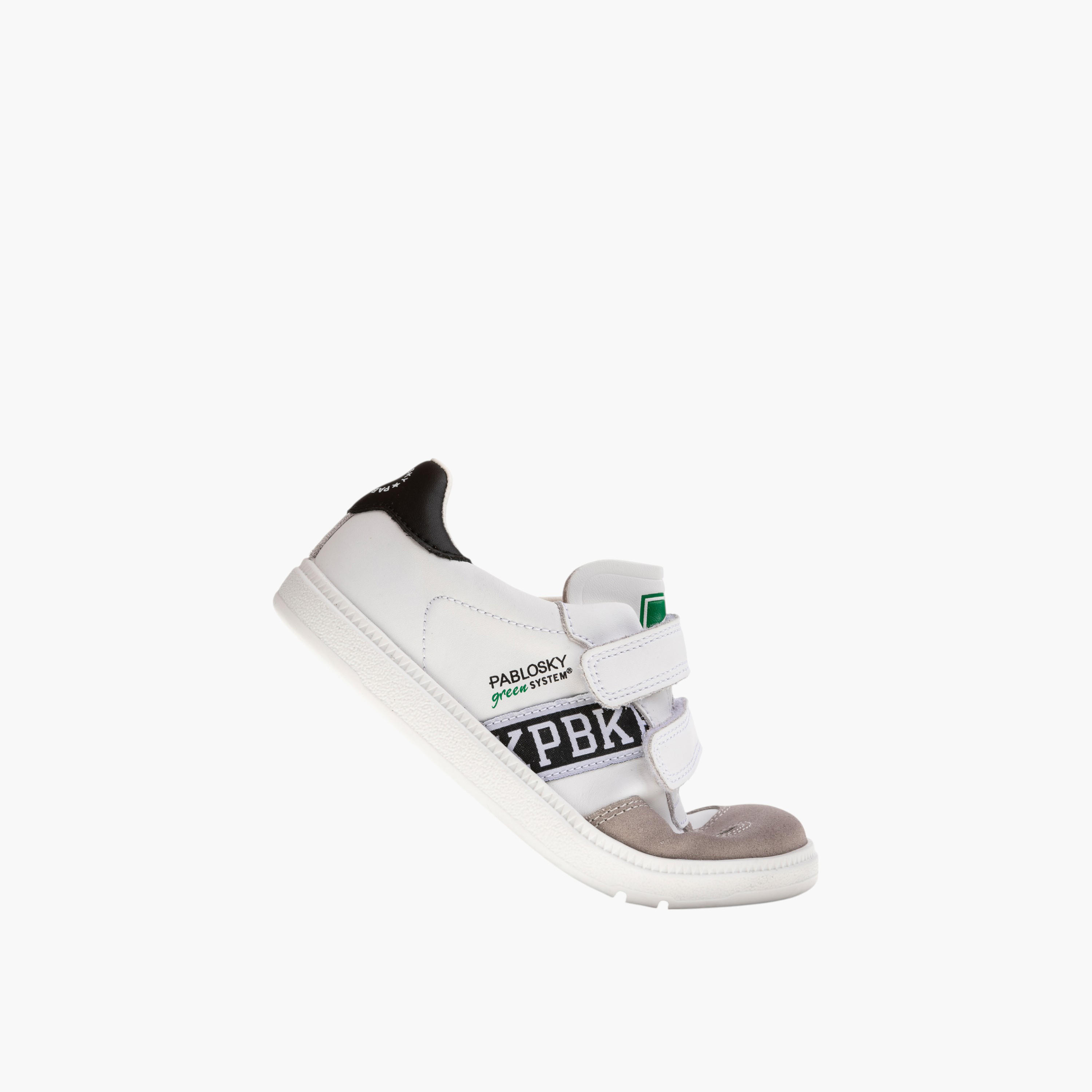 Pablosky Kids' Textured Sneakers with Hook and Loop Closure-boys-shoes-sneakers-image-5
