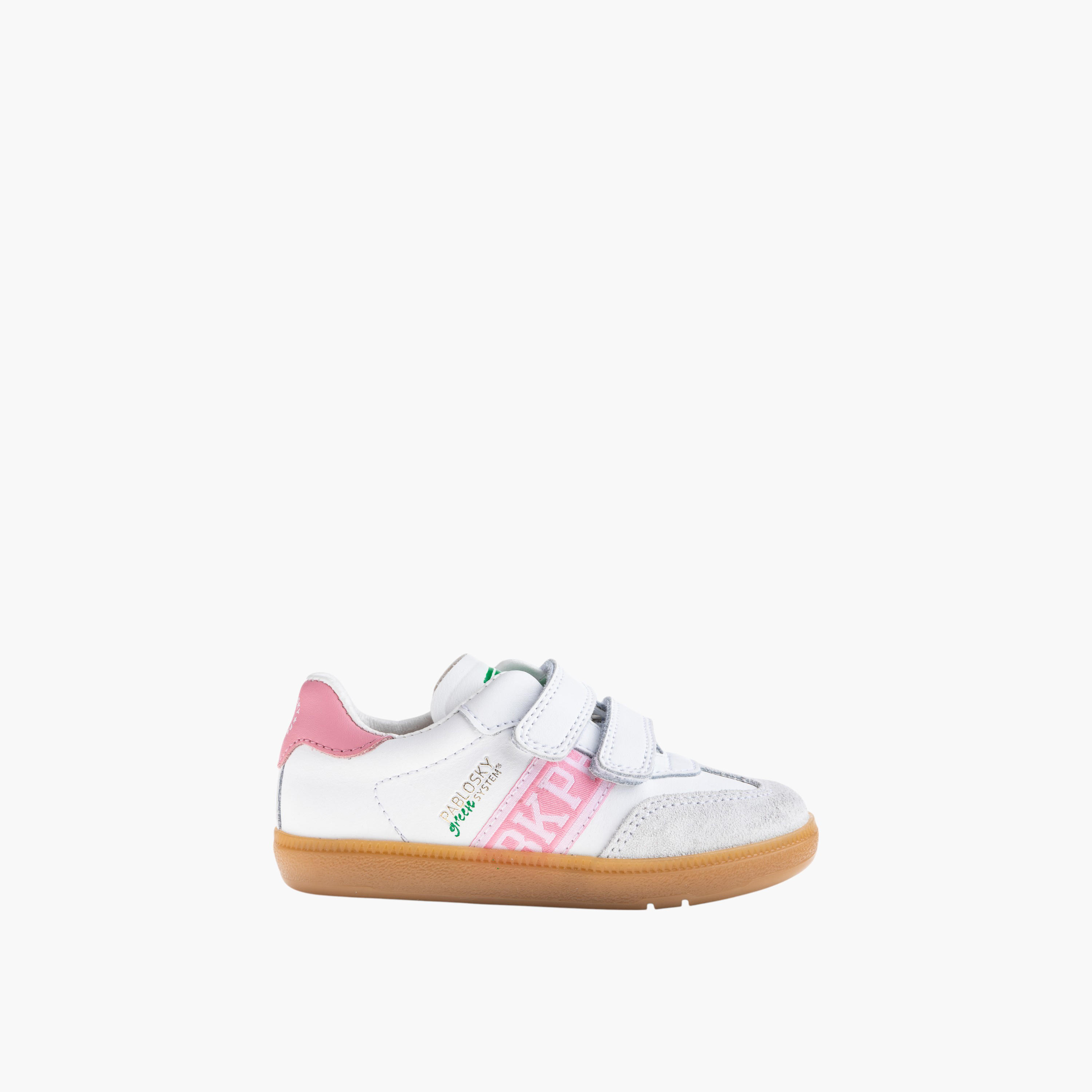 Pablosky Girls' Textured Sneakers with Hook & Loop Closure-girls-shoes-sneakers-image-2
