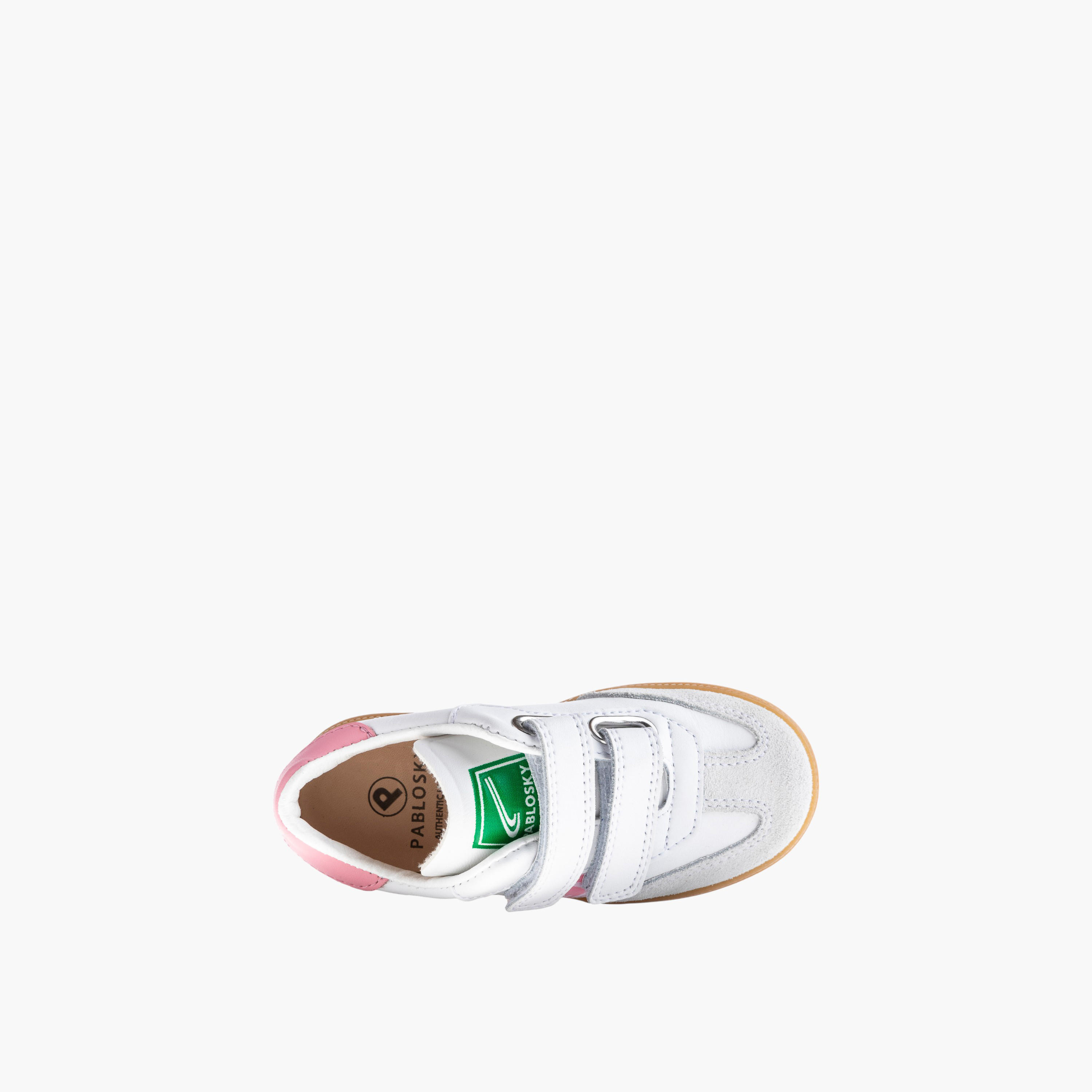 Pablosky Girls' Textured Sneakers with Hook & Loop Closure-girls-shoes-sneakers-image-4