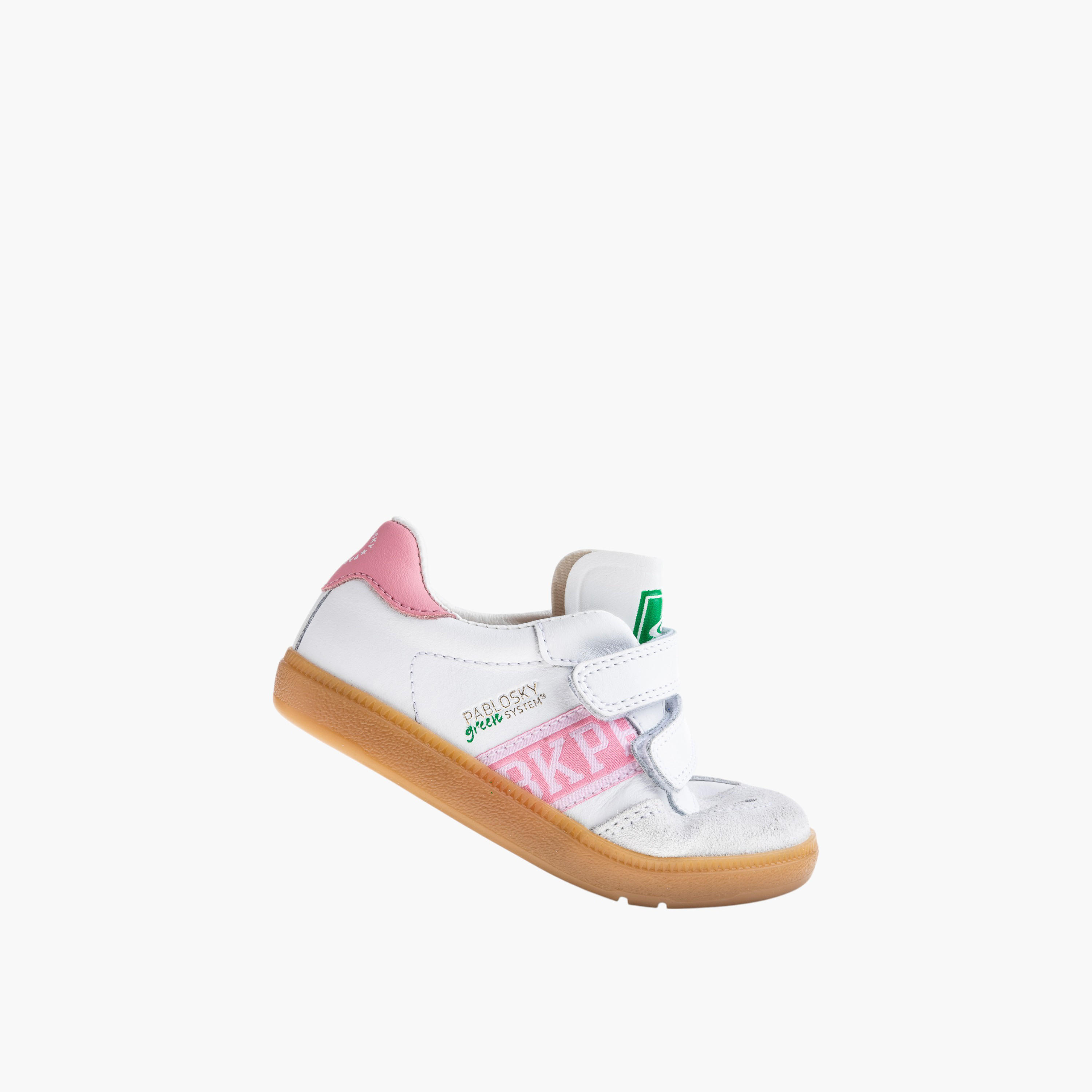 Pablosky Girls' Textured Sneakers with Hook & Loop Closure-girls-shoes-sneakers-image-5