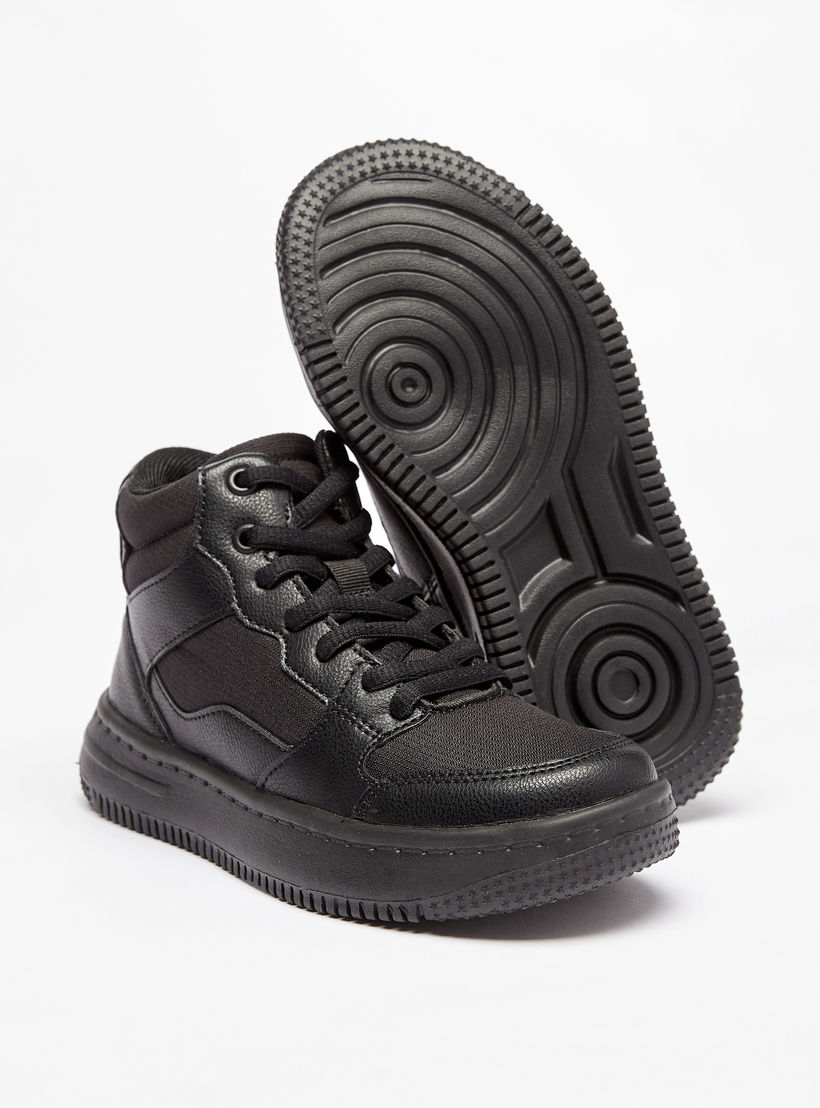 حذاء سنيكرز بكاحل مرتفع وسحاب إغلاق من مستر دوتشيني-boys-shoes-sneakers-image-4