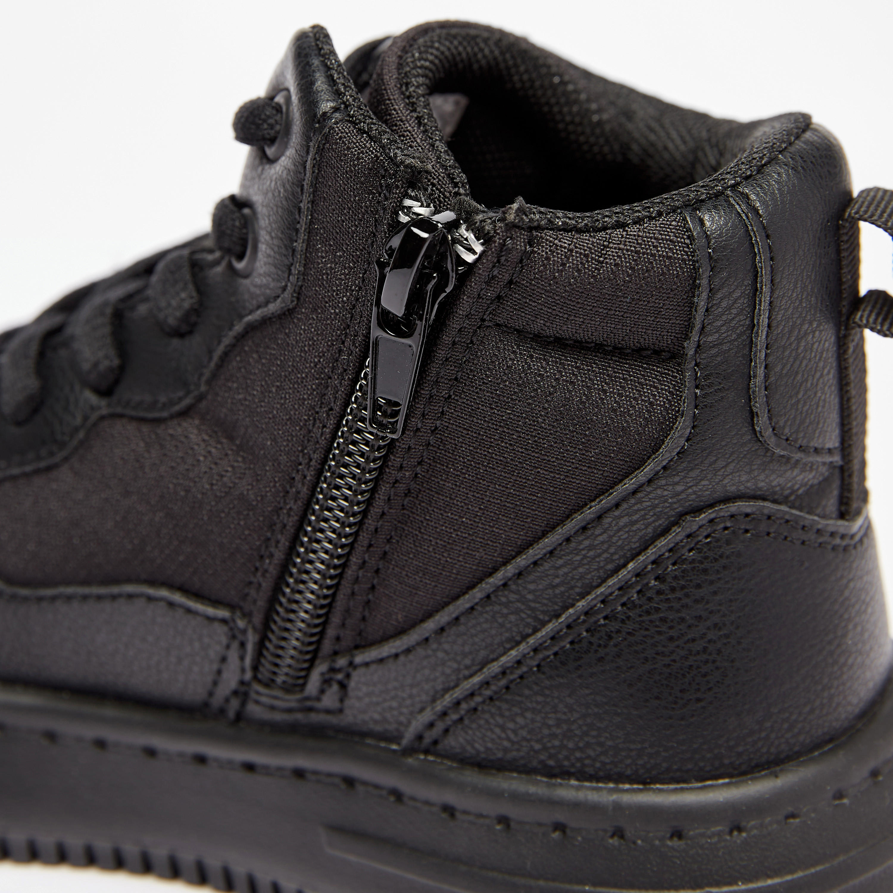 Mister Duchini Panelled High Top Sneakers with Zip Closure-boys-shoes-sneakers-image-10