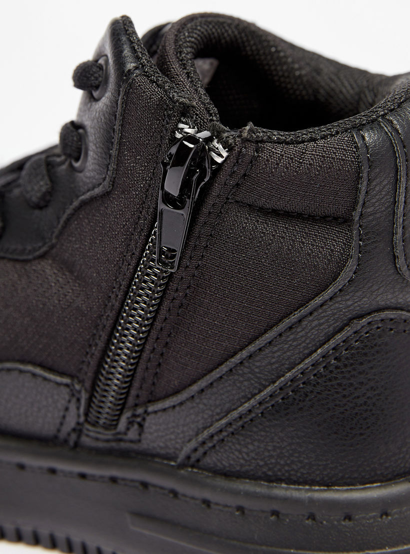 حذاء سنيكرز بكاحل مرتفع وسحاب إغلاق من مستر دوتشيني-boys-shoes-sneakers-image-5