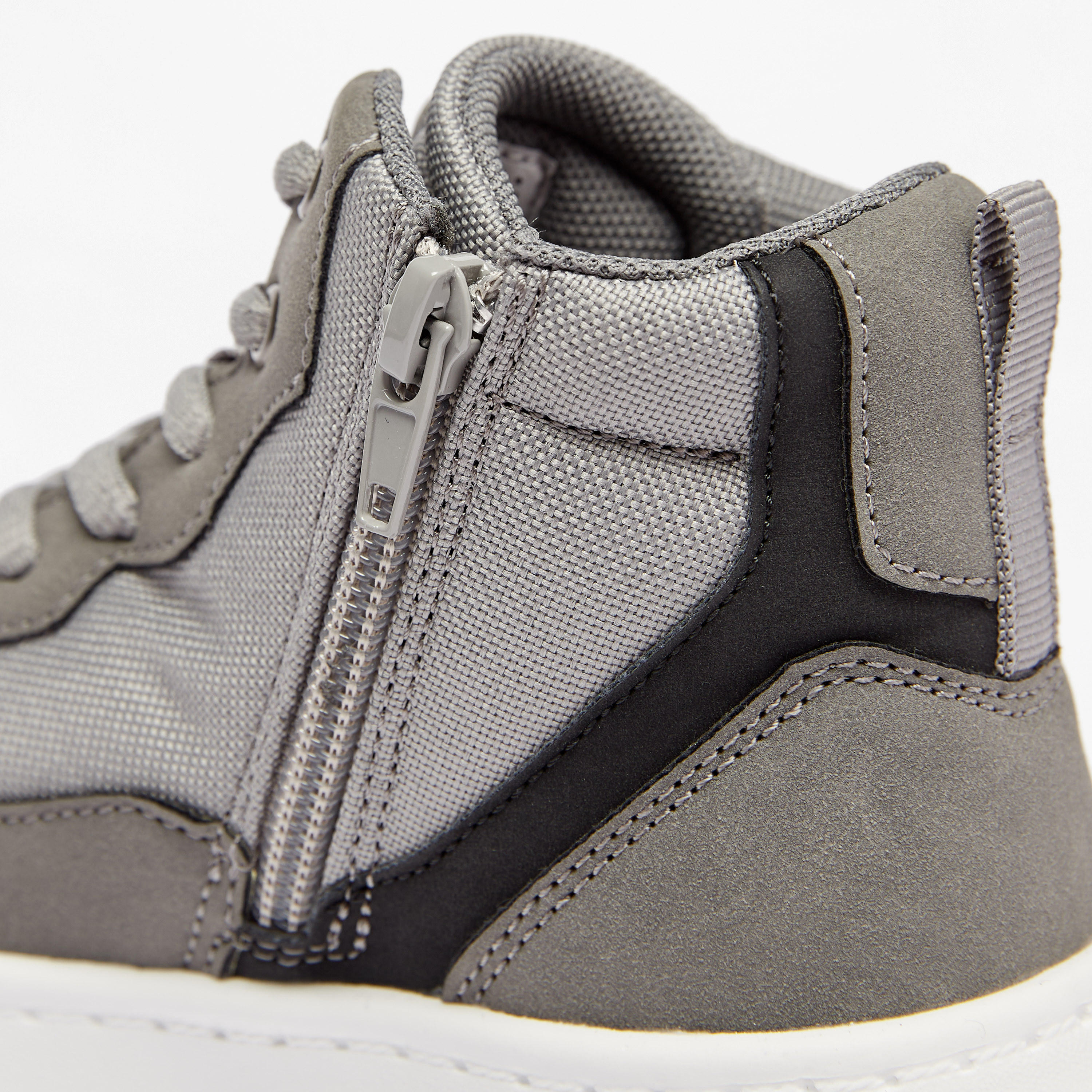 Mister Duchini Panelled High Top Sneakers with Zip Closure-boys-shoes-sneakers-image-5
