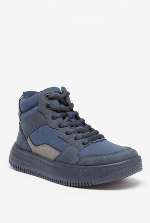 حذاء سنيكرز بكاحل مرتفع وسحاب إغلاق من مستر دوتشيني-boys-shoes-sneakers-image-1