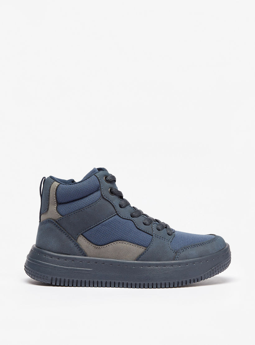 حذاء سنيكرز بكاحل مرتفع وسحاب إغلاق من مستر دوتشيني-boys-shoes-sneakers-image-3