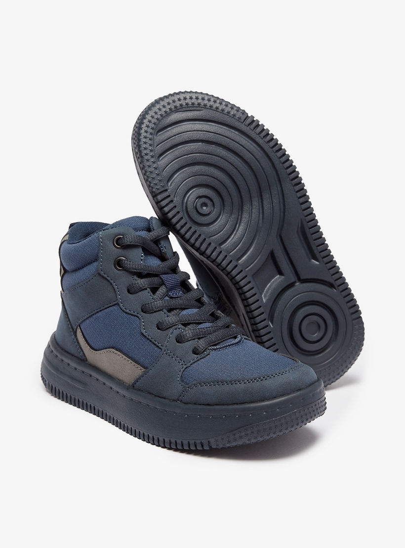 حذاء سنيكرز بكاحل مرتفع وسحاب إغلاق من مستر دوتشيني-boys-shoes-sneakers-image-4
