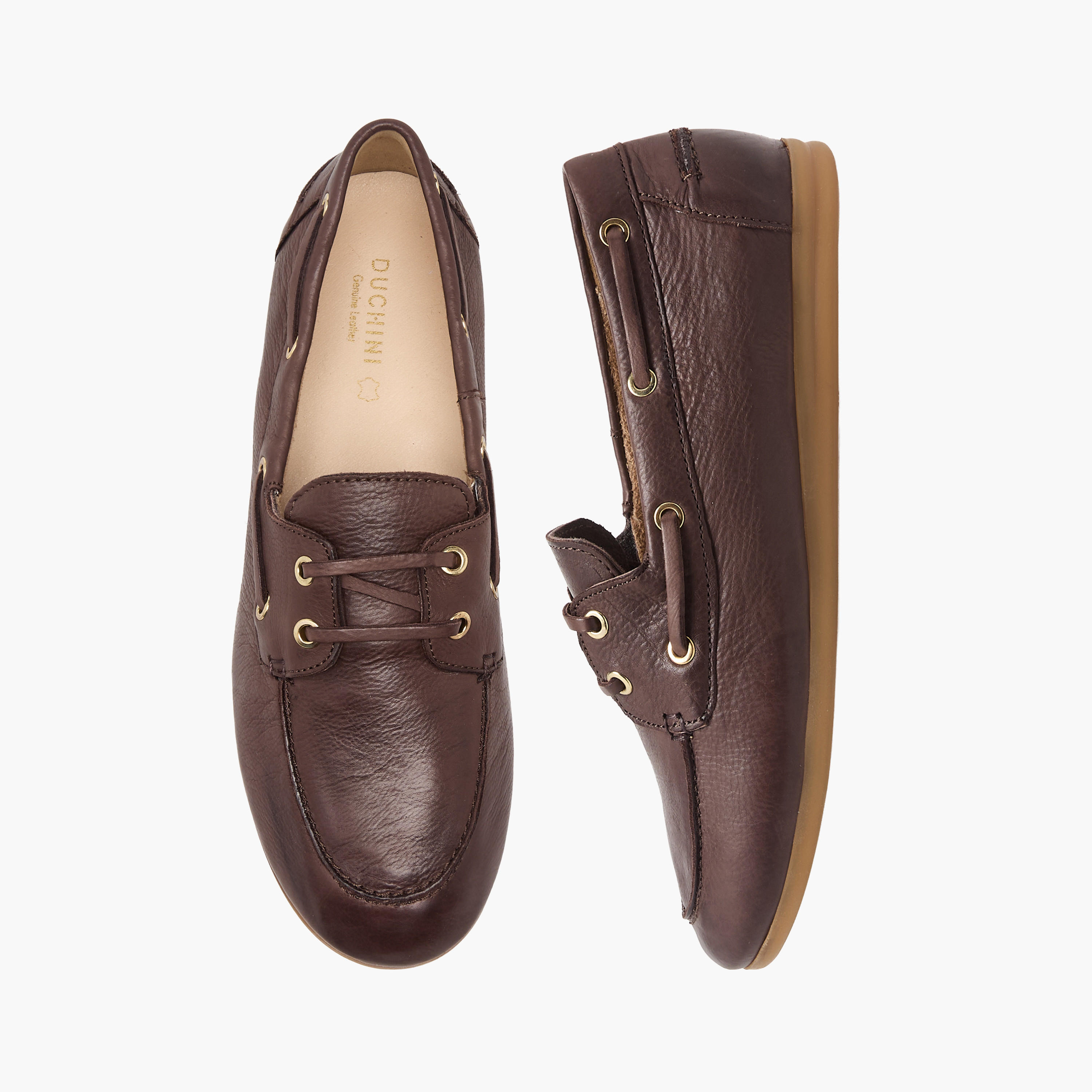 Duchini Women Slip-On Leather Loafers-women-shoes-flats-loafers-image-1