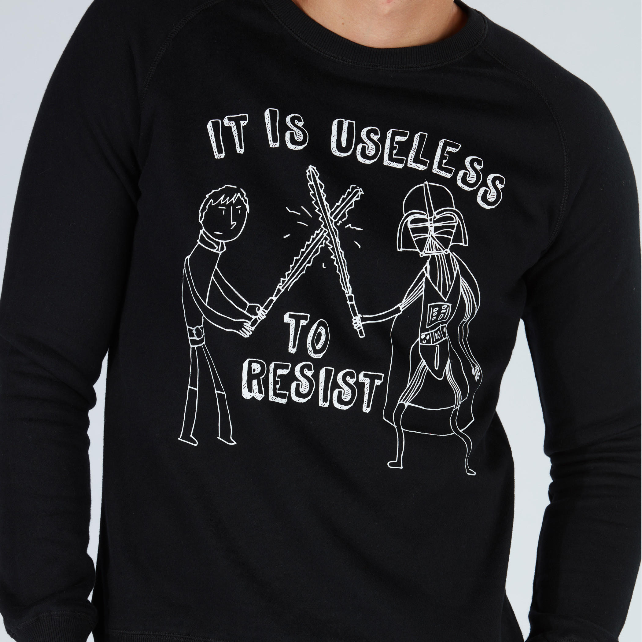سويت شيرت بياقة مستديرة وطبعات ستار وورز من آيكونيك-men-winterwear-hoodiesandsweatshirts-image-4