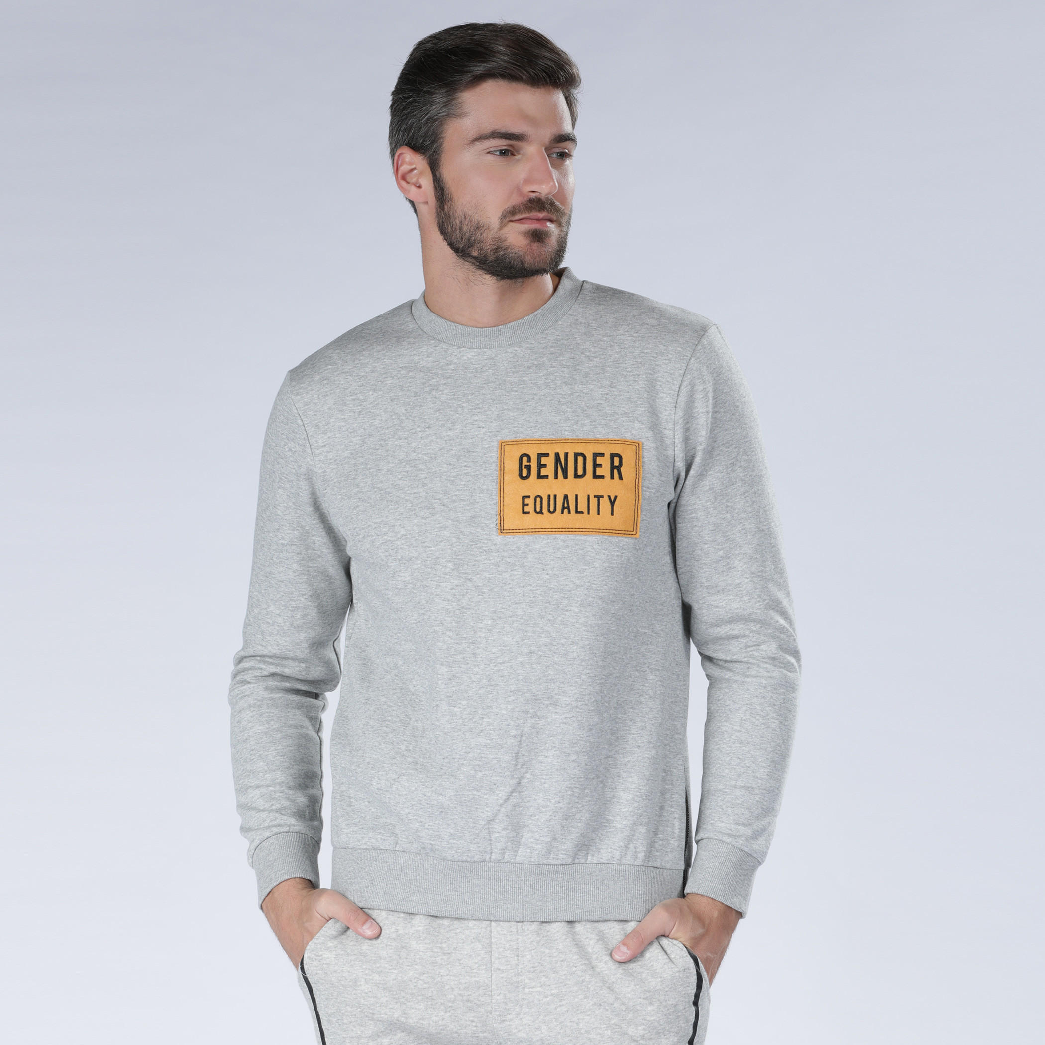 Iconic Embroidered Round Neck Sweatshirt with Long Sleeves-men-winterwear-hoodiesandsweatshirts-image-1
