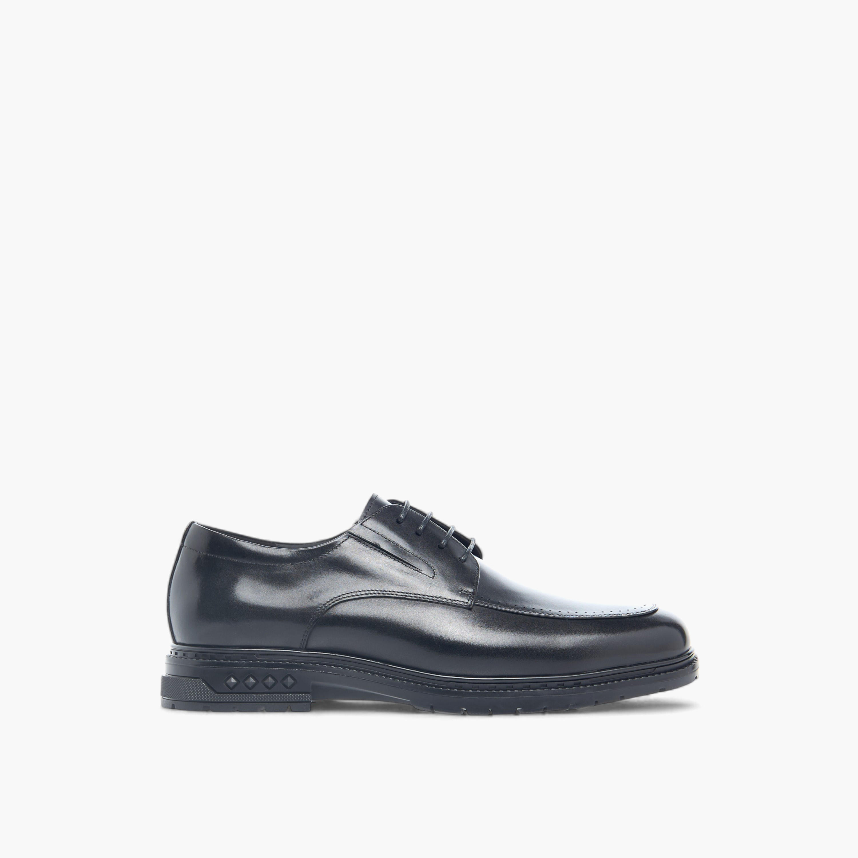 Le Confort Leather Solid Derby Shoes with Lace-Up Closure-men-shoes-formalshoes-image-3