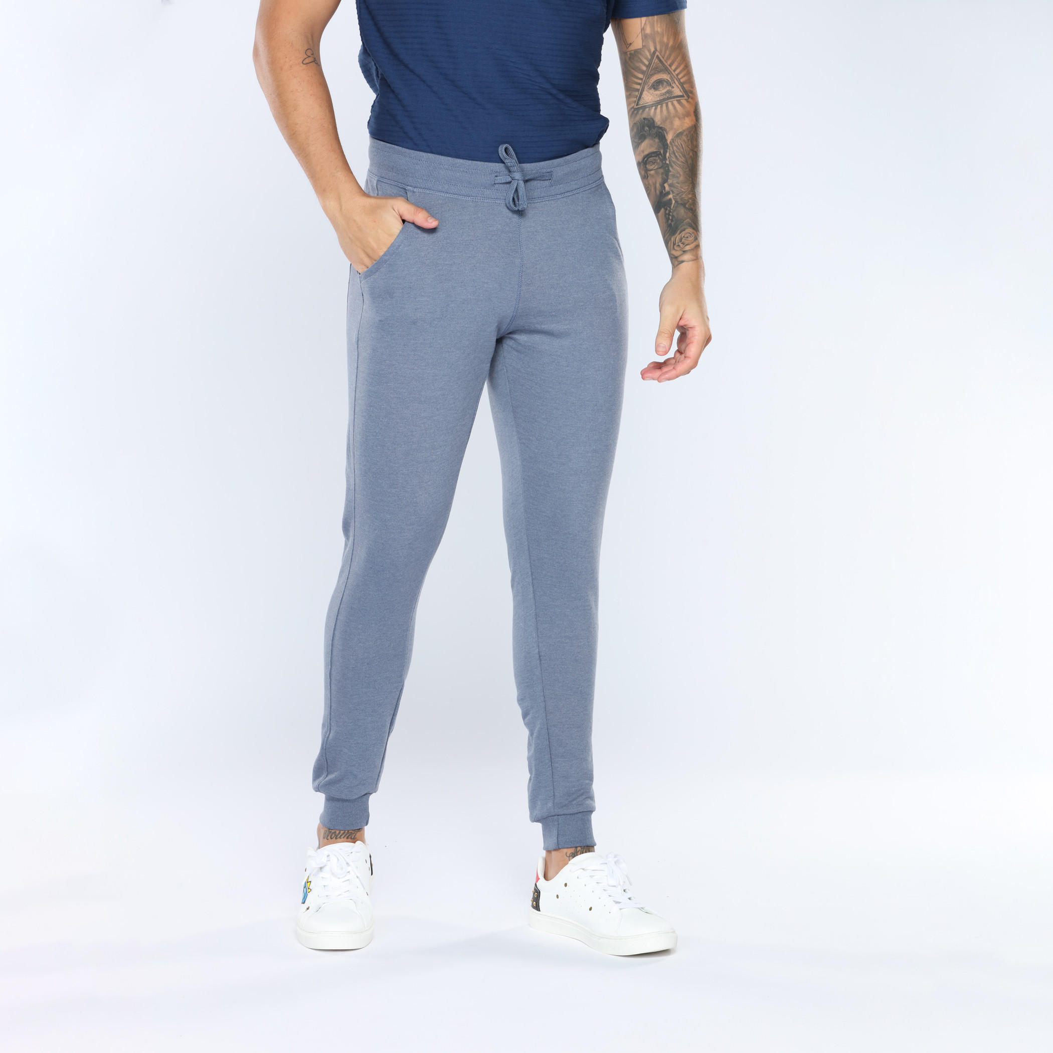 بنطال رياضي طويل بجيوب وطبعات من آيكونيك-men-clothing-bottoms-joggers-image-1