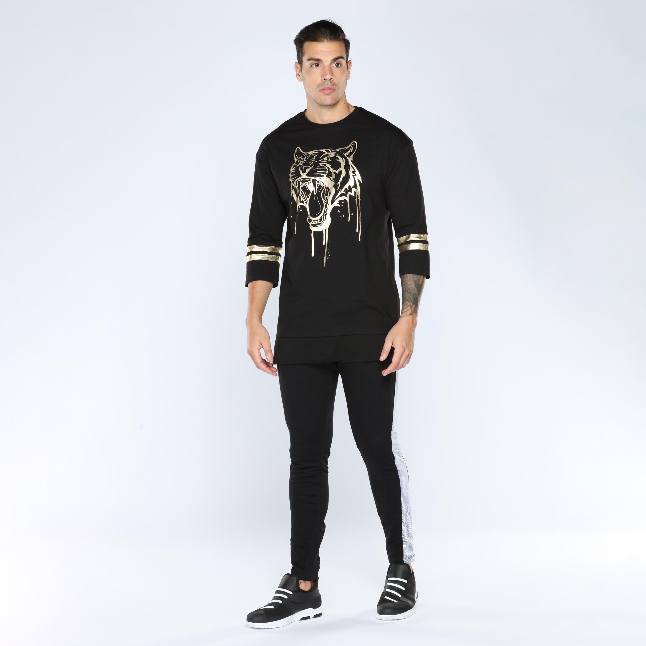 بنطال رياضي طويل بخصر مطاطي وجيوب من آيكونيك-men-clothing-bottoms-joggers-image-5