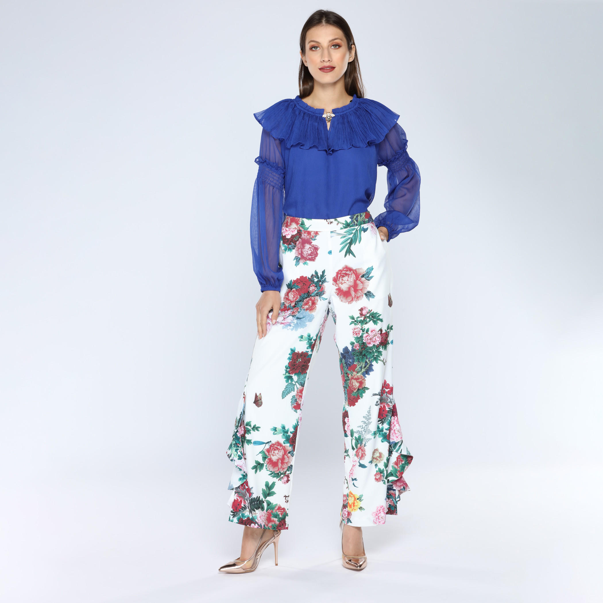 Iconic Printed Palazzo Pants with Ruffle Detail-women-clothing-bottoms-trousers-image-5