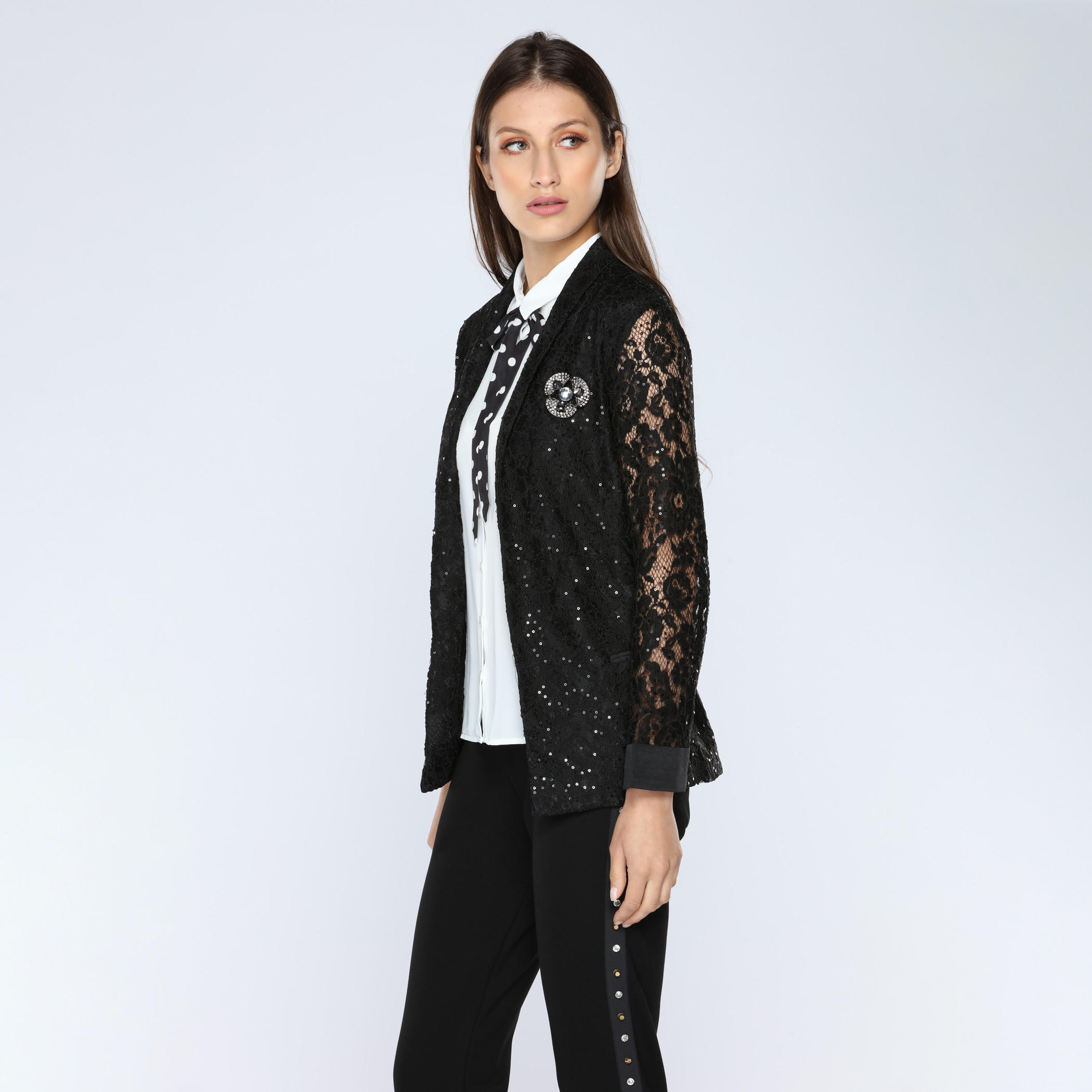 Iconic Open Front Shrug with Lace and Sequin Detail-women-winterwear-cardigansandjumpers-cardigans-image-3