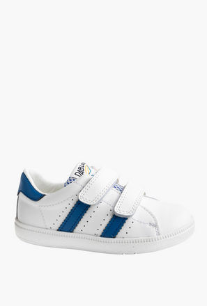 Pablosky Kids' Textured Sneakers with Hook and Loop Closure-boys-shoes-schoolshoes-image-1