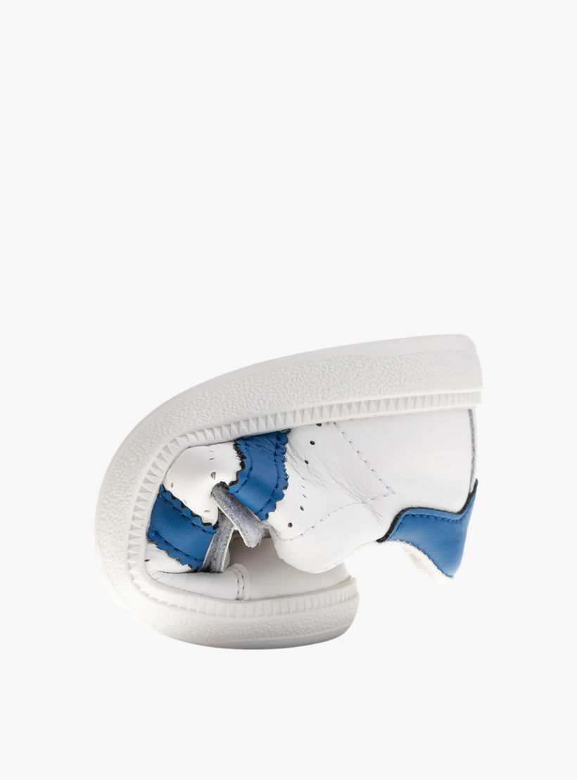 Pablosky Kids' Textured Sneakers with Hook and Loop Closure-boys-shoes-schoolshoes-image-6