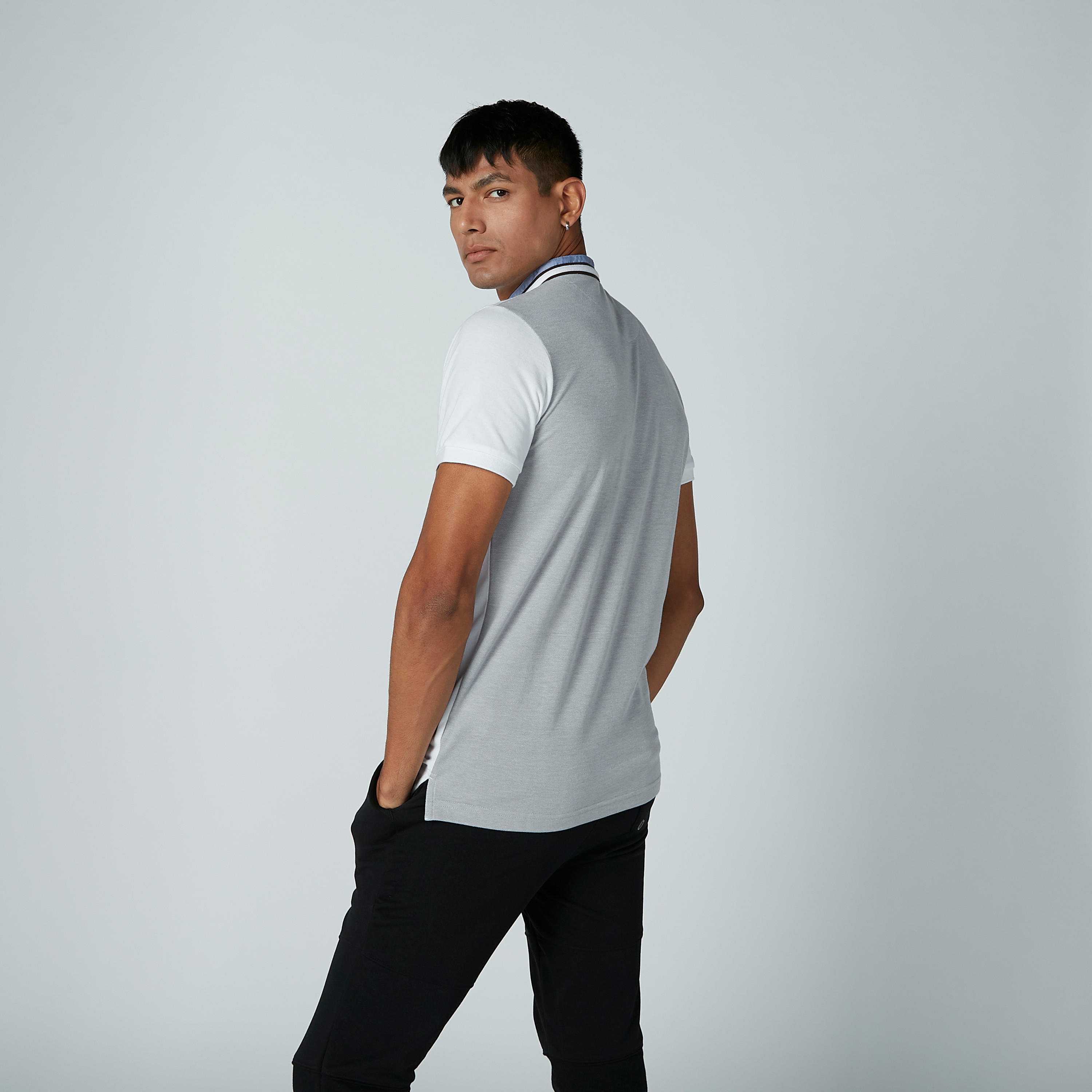 تيشيرت بياقة هينلي وأكمام قصيرة من آيكونيك-men-clothing-tshirtsandpolos-tshirts-image-2