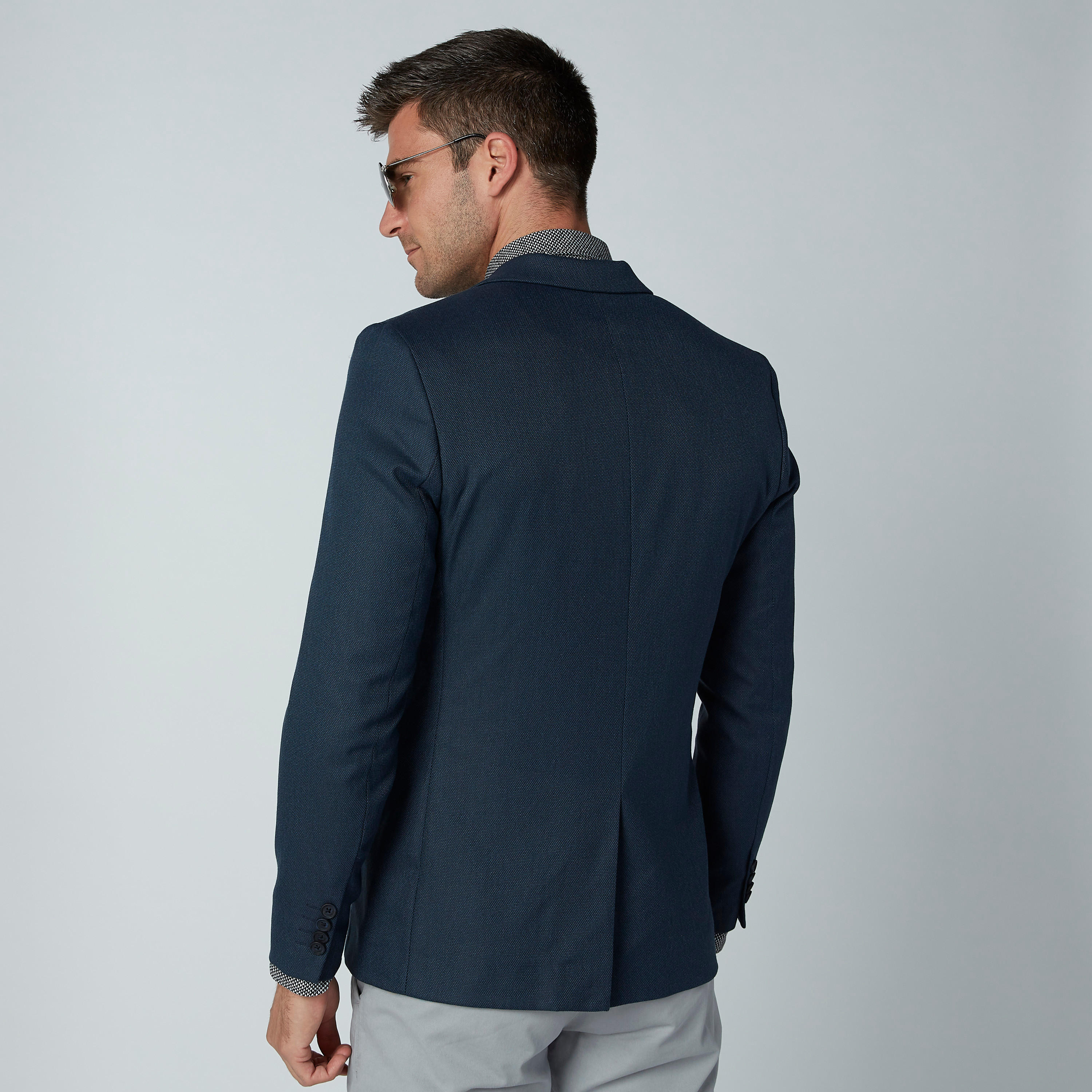 بليزر بأكمام طويلة وجيوب من آيكونيك-men-winterwear-jacketsandblazers-image-5